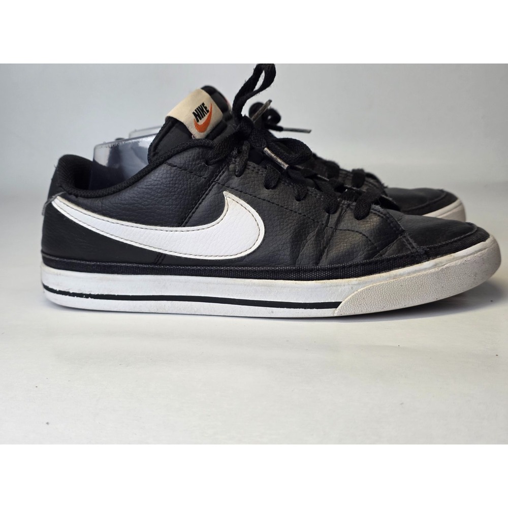Nike Court Legacy Men's Sneakers Size 9 Black White Faux Leather Athletic Shoes